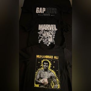 (3) Toddler Boy Gap Marvel and Graphic T-Shirts